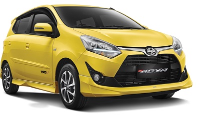 Toyota New Agya Kuning